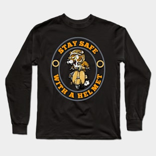 Stay safe with a helmet Long Sleeve T-Shirt